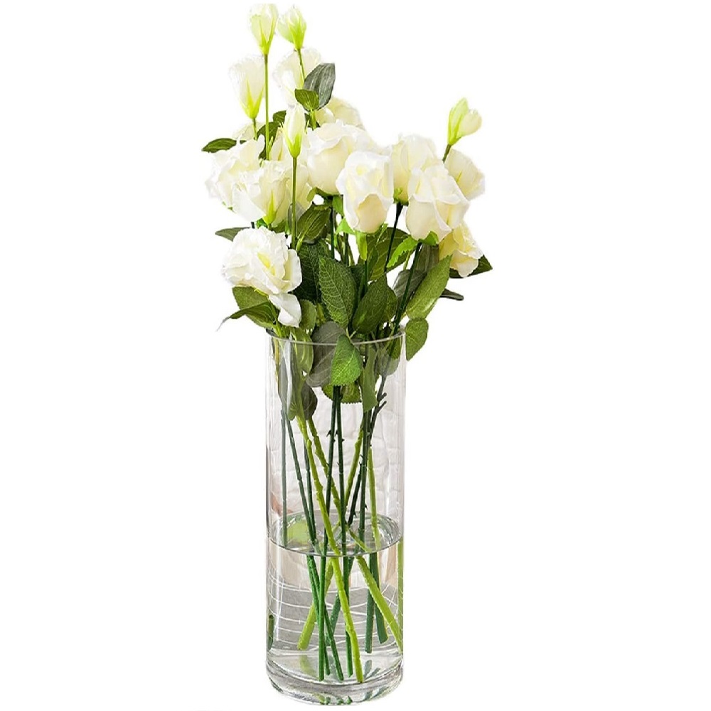 Vaso Vidro Cilindro 40x11cm Arranjos, Flores, Festas, Decoração 