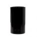 Vaso de Vidro Preto Cilindro Cubo P/ Arranjos 30x14cm 