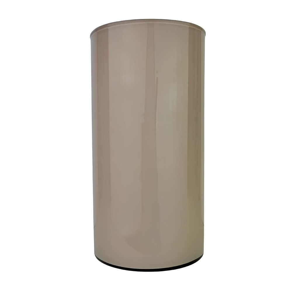 Vaso de Vidro para Decoração Cilindrico Marrom - 30x14cm 