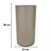 Vaso de Vidro para Decoração Cilindrico Marrom - 30x14cm 