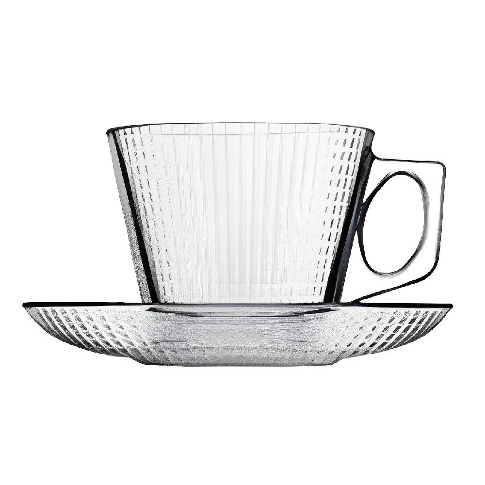 Xícaras Vidro Square 80ml - Jogo Xícaras 12 Peças Café Expresso, Chá 