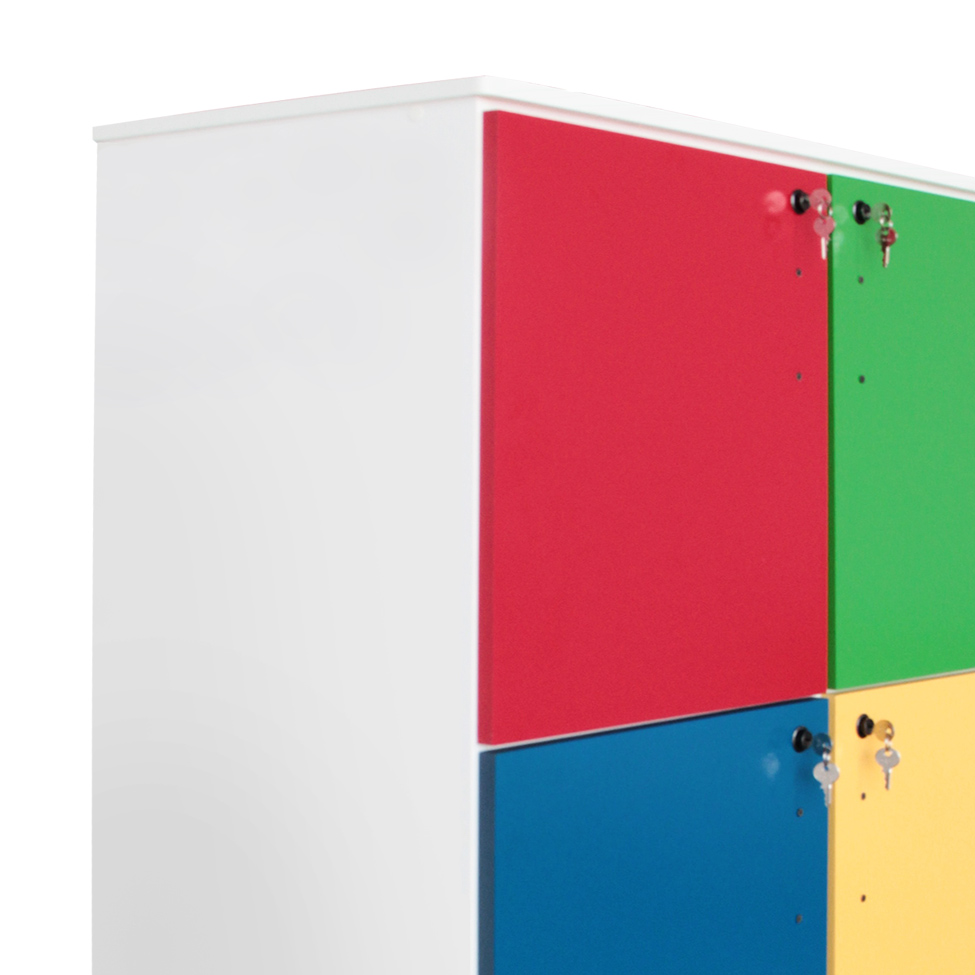 Armário Escolar Carlu 6 Portas Colorido