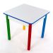 Conjunto de Mesa Quadrada com 4 Cadeiras Ferrum Colorido