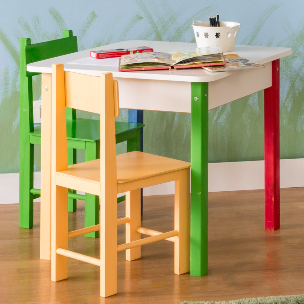 Conjunto de Mesa Quadrada com 4 Cadeiras Ferrum I Colorido