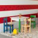 Conjunto de Mesa Quadrada com 4 Cadeiras Ferrum I Colorido