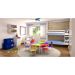 Conjunto de Mesa Sextavada com 6 Cadeiras School Colorida