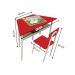 Conjunto de Mesa Sextavada com 6 Cadeiras School Colorida