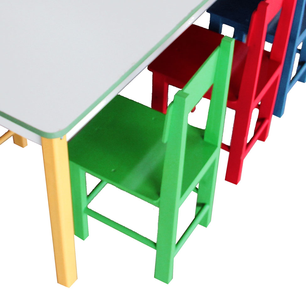 Conjunto de Mesa Retangular com 10 Cadeiras Jah Colorido