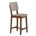 Conjunto com 2 Banquetas Napoli Imbuia e Bege