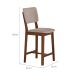 Conjunto com 2 Banquetas Napoli Imbuia e Bege