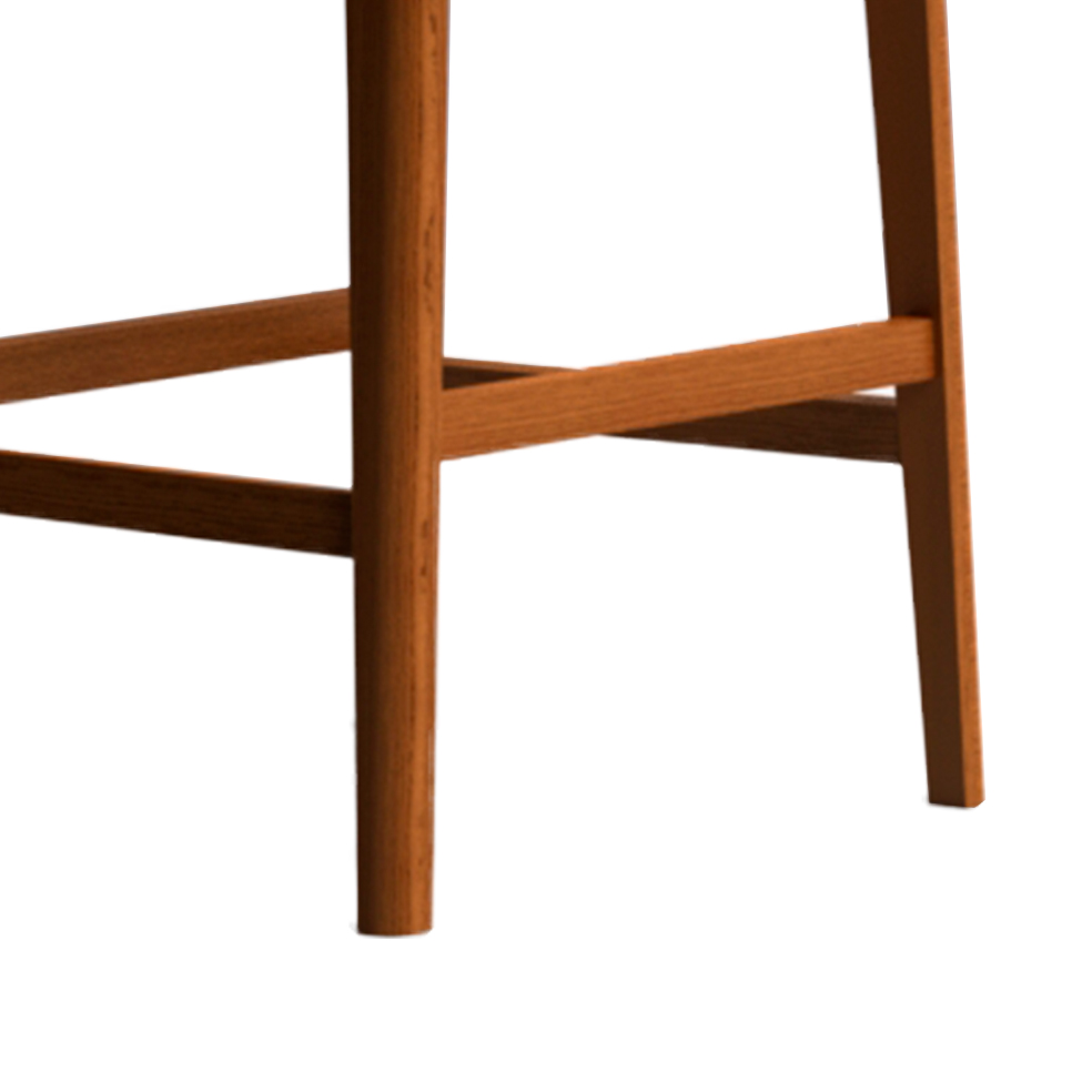 Conjunto com 2 Banquetas Sila Imbuia e Bege
