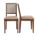 Conjunto com 2 Cadeiras Sila Mel e Bege