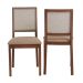 Conjunto com 2 Cadeiras Sila Mel e Bege