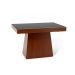 Mesa de Jantar Retangular Extensível Angra Imbuia e Preto 120 cm