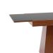 Mesa de Jantar Retangular Extensível Angra Imbuia e Preto 120 cm