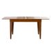 Mesa de Jantar Retangular Extensível com Tampo de Vidro Genova Off White e Mel