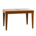 Mesa de Jantar Retangular Extensível com Tampo de Vidro Genova Off White e Mel