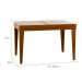 Mesa de Jantar Retangular Extensível com Tampo de Vidro Genova Off White e Mel