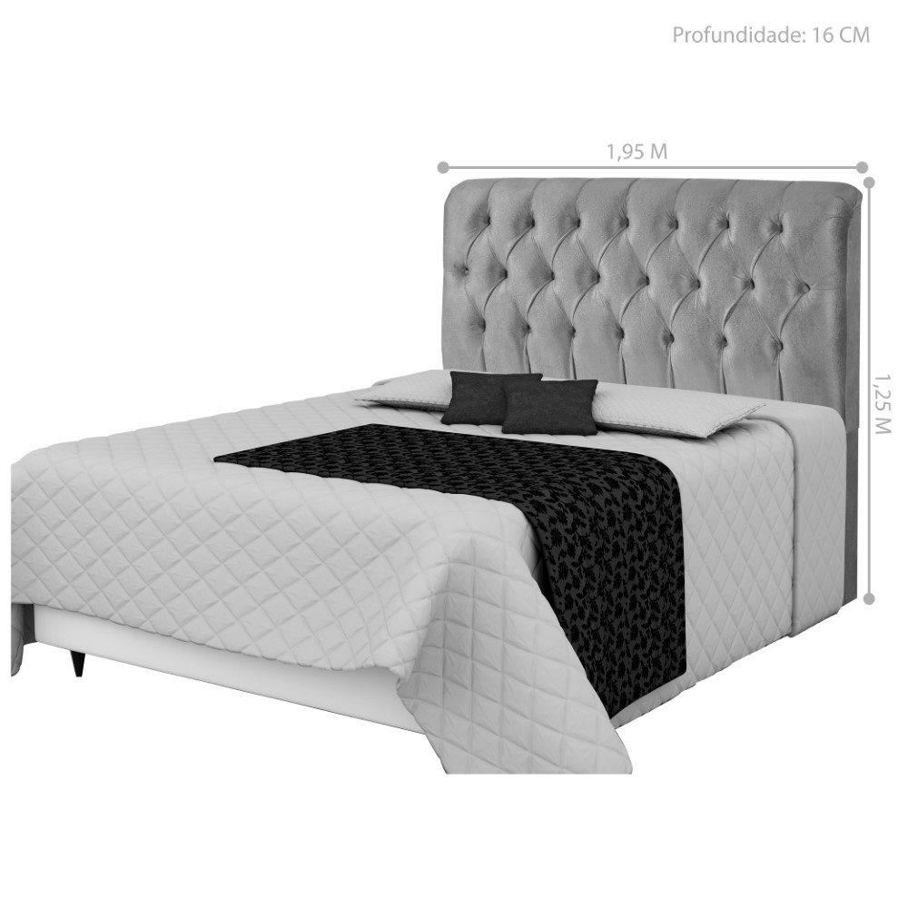Cabeceira Kingn Roma Palha