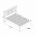 Cama Casal com Painel Aveludado Marbella Mocaccino Naturale