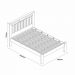 Cama Casal com Painel Aveludado Marbella Off White Naturale
