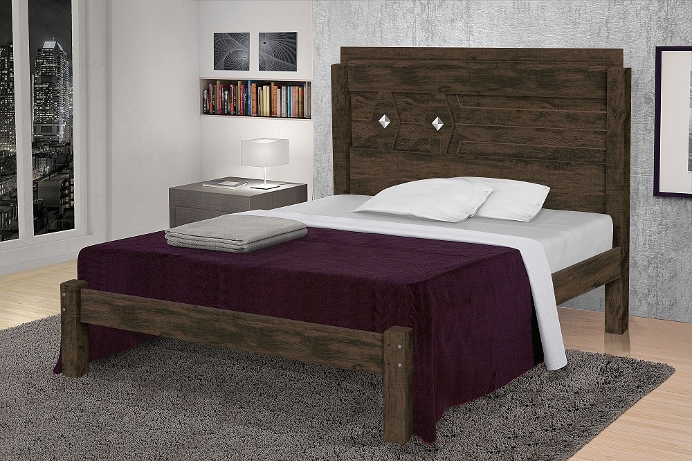Cama de Casal Poco Nogal
