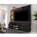 Home para TV Plote Preto e Canela