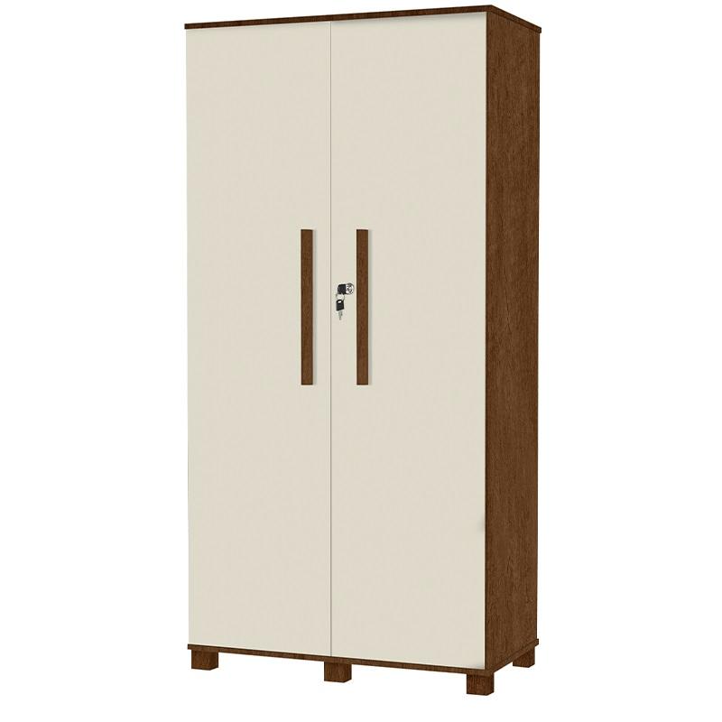 Multiuso Organizador Dacar 2 Portas Com Chaves Canela/Off White