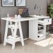 Mesa De Computador Pote Branco