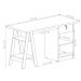Mesa De Computador Pote Off White e Canela