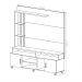 Painel e Rack para TV Tiane Off White e Canela