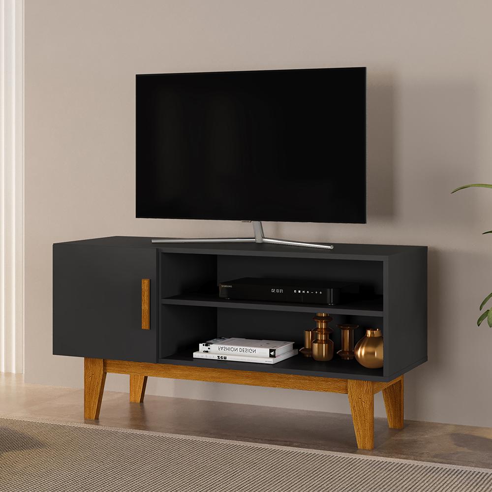 Rack com 1 Porta Elche Preto Naturale