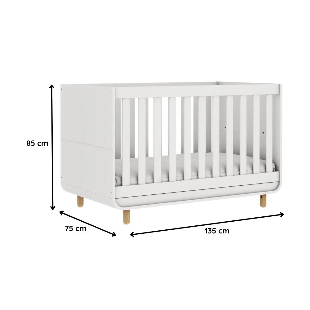 Berço Mini Cama Barquinho Branco Carolina Baby