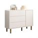 Cômoda Infantil 3 Gavetas com Fraldário Olívia Branco Fosco Carolina Baby