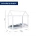 Cama Casinha Montessoriano Infantil Analu Branco Fosco Carolina Baby