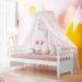 Quarto Infantil Ariel Completo Cama da Babá Júlia Guarda Roupa 3 Portas Cômoda Infantil 4 Gavetas com Porta Branco Carolina Baby