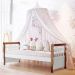 Quarto Infantil Completo Ariel Cama da Babá Júlia Guarda Roupa 3 Portas Cômoda 4 Gavetas com Porta Branco Fosco Amadeirado Carolina Baby