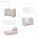 Quarto de Bebê Ariel Berço 3 em 1 Gabrielle Cômoda Infantil com Porta Branco Carolina Baby