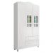 Quarto de Bebê Ariel Berço 3 em 1 Gabrielle Guarda Roupa Infantil Branco Carolina Baby