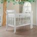 Quarto de Bebê Ariel Berço 3 em 1 Lila Guarda Roupa 4 Portas Cômoda Infantil 4 Gavetas com Porta Branco Carolina Baby