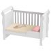 Quarto de Bebê Ariel Berço Mini Cama Mirelle Cômoda Infantil com Porta Branco Carolina Baby