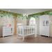 Quarto de Bebê Ariel Completo Berço 3 em 1 Lila Guarda Roupa 3 Portas Cômoda Infantil Branco Carolina Baby