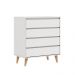 Quarto de Bebê Berço 3 em 1 Ligia Cômoda Infantil Gaveteiro Lorena Branco Carolina Baby