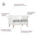 Quarto de Bebê Berço 3 em 1 Retrô Ludmila Cômoda com Fraldário Ligia Branco Carolina Baby