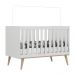 Quarto de Bebê Berço 3 em 1 Retrô Ludmila Cômoda com Fraldário Ligia Off White Carolina Baby