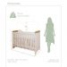 Quarto de Bebê Cômoda com Fraldário Ariel Berço 3 em 1 Gabrielle Branco com Bétula Carolina Baby