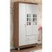Quarto de Bebê Completo Ariane Berço 3 em 1 Gabrielle Guarda Roupa 3 Portas Cômoda Infantil com Porta 3 Gavetas Amadeirado Carolina Baby