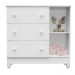 Quarto de Bebê Completo Ariane Berço 3 em 1 Gabrielle Guarda Roupa 3 Portas Cômoda Infantil com Porta 3 Gavetas Branco Carolina Baby