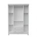 Quarto de Bebê Gabrielle Guarda Roupa 4 Portas com Gavetas Cômoda Infantil 4 Gavetas com Porta Branco Carolina Baby
