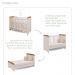 Quarto de Bebê Gran Selena Berço 3 em 1 Gabrielle Cômoda Infantil com Porta Amadeirado Carolina Baby